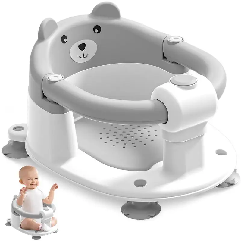 

Baby Bath Seat for Babies 6 Months & Up, Non-Slip Bath Seats with Soft Cushion, Comfortable Toddler & Infant Shower Seat