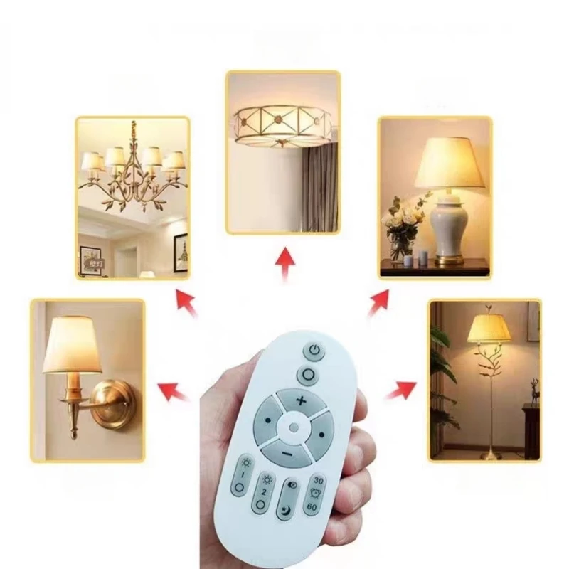 Smart LED Bulb E27 6W 9W 12W RF 2.4G Wireless Remote Control Night Light Timing Turn off Warm Cold Light Dimmable Led Lamp Bulb