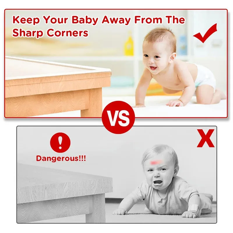 3Meters Table Edge Guard Furniture Corner Protector Strip Self Adhesive Transparent Kids Collision Proof Soft Bumper Baby Safety