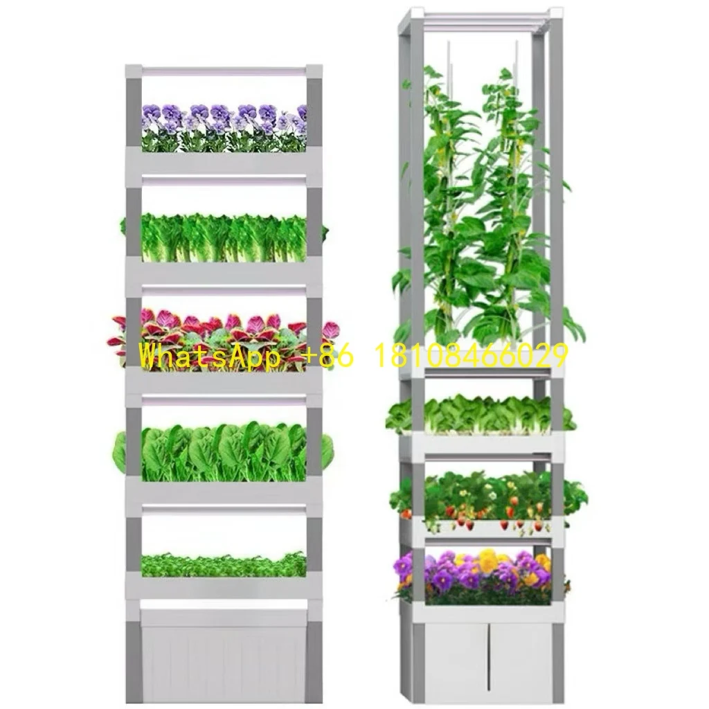

Lettuce Strawberry Fruit with Smart Phone Controlled Hydroponic Planting System - DIY Vertical Greenhouse Kit for