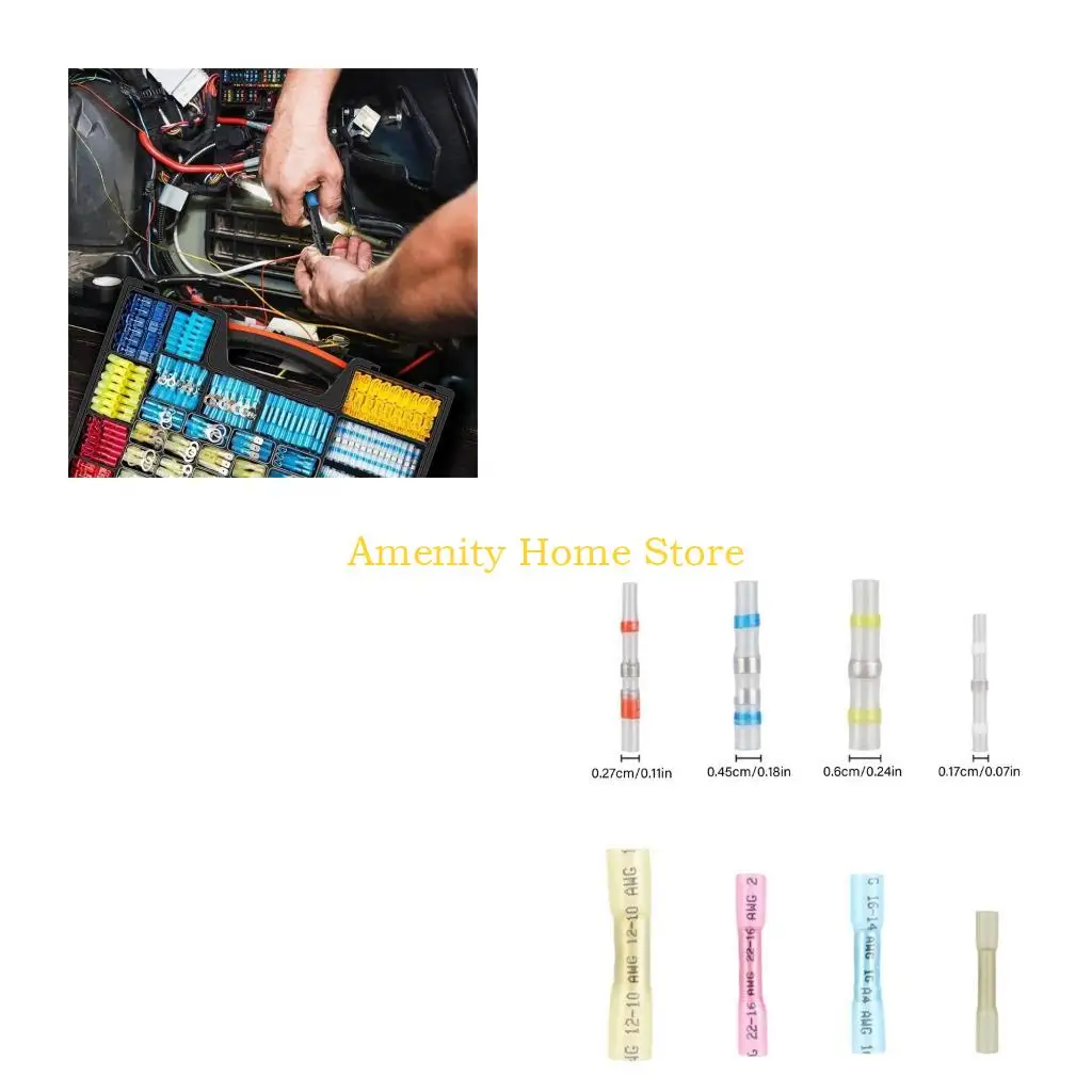 

F26C Professional 1500pcs Spades Crimp Wire Terminals set for Stable Electrical Joints