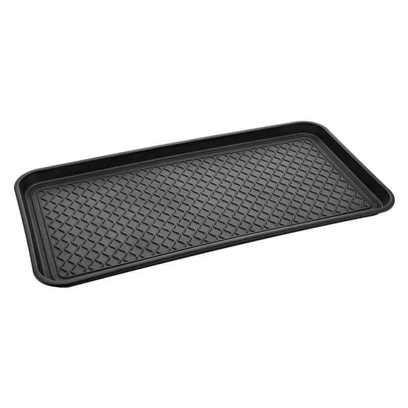 Shoe Drip Tray With High Rim (76.2 X 38 X 3.1 Cm) Shoe Rack, Waterproof Shoe Tray,Shoe Mat For Outdoor, Garden Black Durable