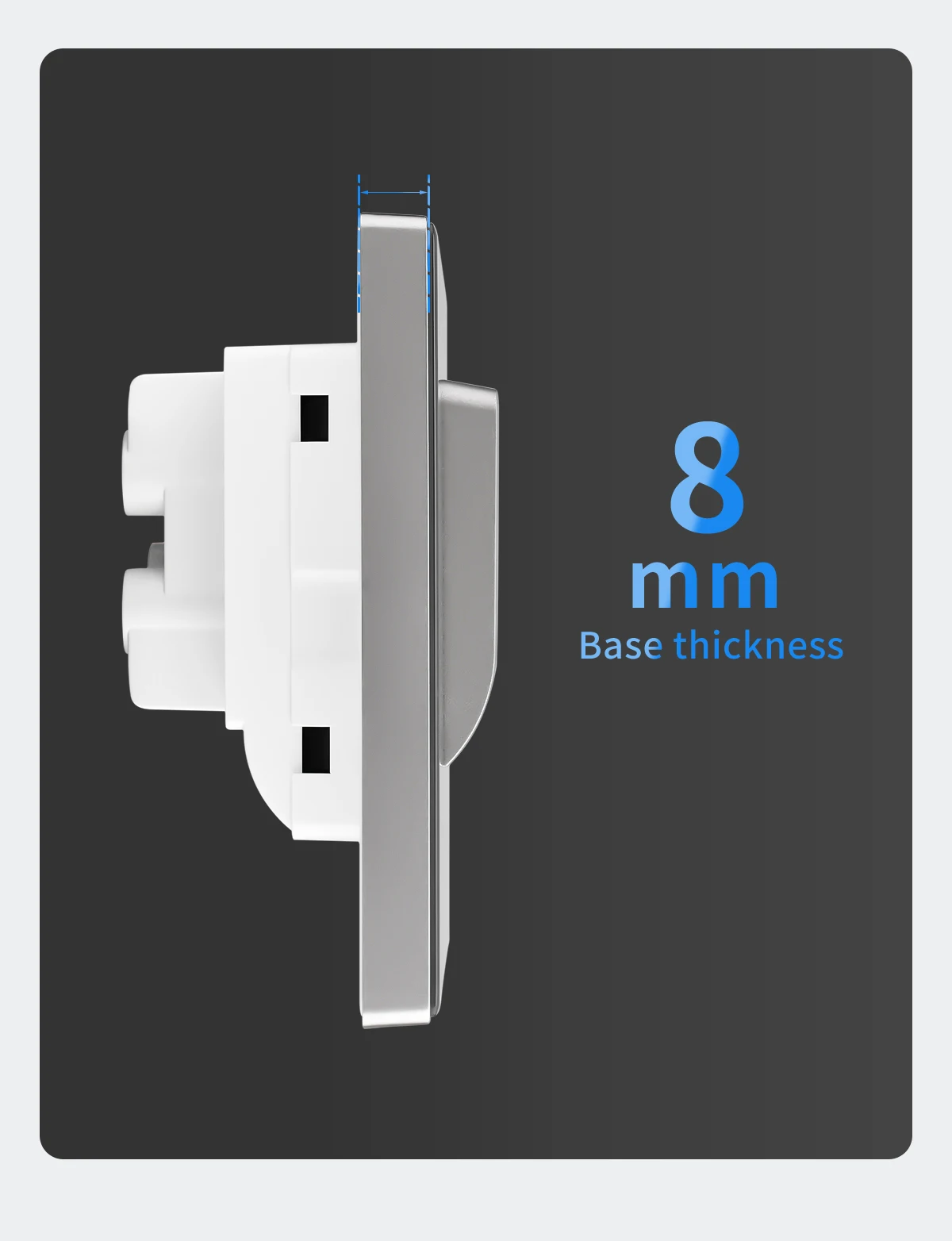 Tempered glass wall light switch product image 14