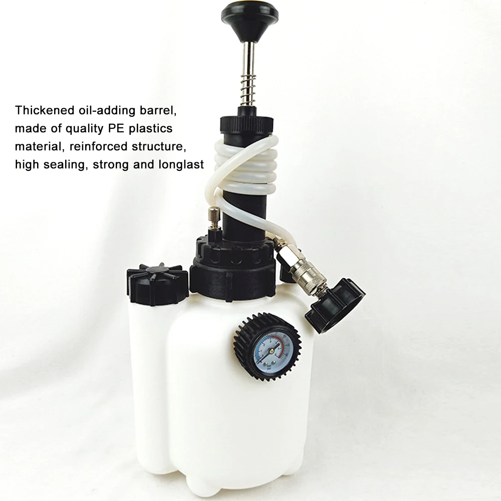 

3L Car Brake Oil Manual Replacement Tool Double-scale Dial Vacuum Pressure Pump Oil Filling System Automatic Fluid Transmission