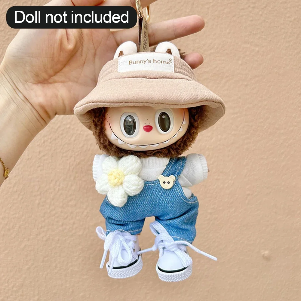 Mini Plush Doll'S Clothes 17cm Cute No Doll Outfit Accessories For Korea Kpop Exo Labubu Idol Dolls Clothing Hoodie Maid Skirt