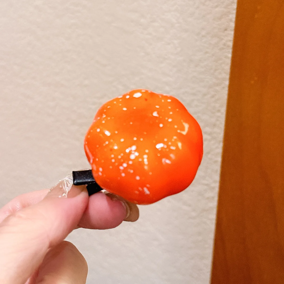 1 lustige Entenschnabel-Clip in Obst- und Gemüseform, niedliche Simulations-Obst-Haarspange, seitlicher Clip, gebrochene Haarspange für Damen – Detail 11
