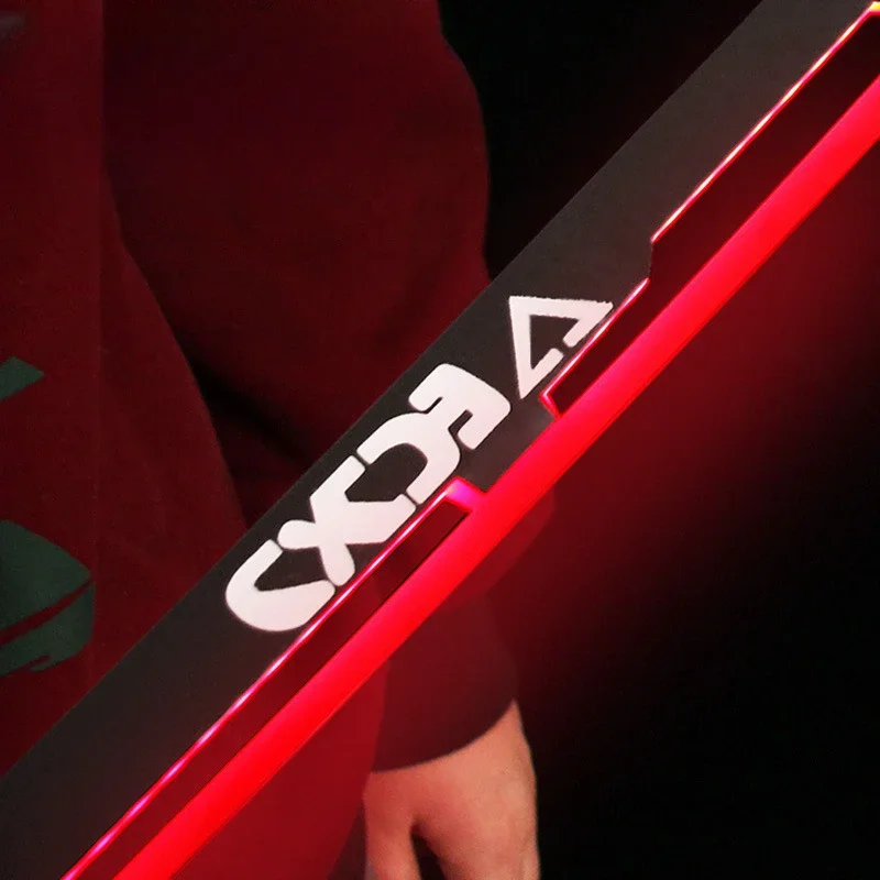 Nowy 108cm Cyberpunk Errata Light Saber Thermal Katana Blade Akrylowy blask Gra Peryferyjny Samuraj Długi miecz Model Prezenty festiwalowe