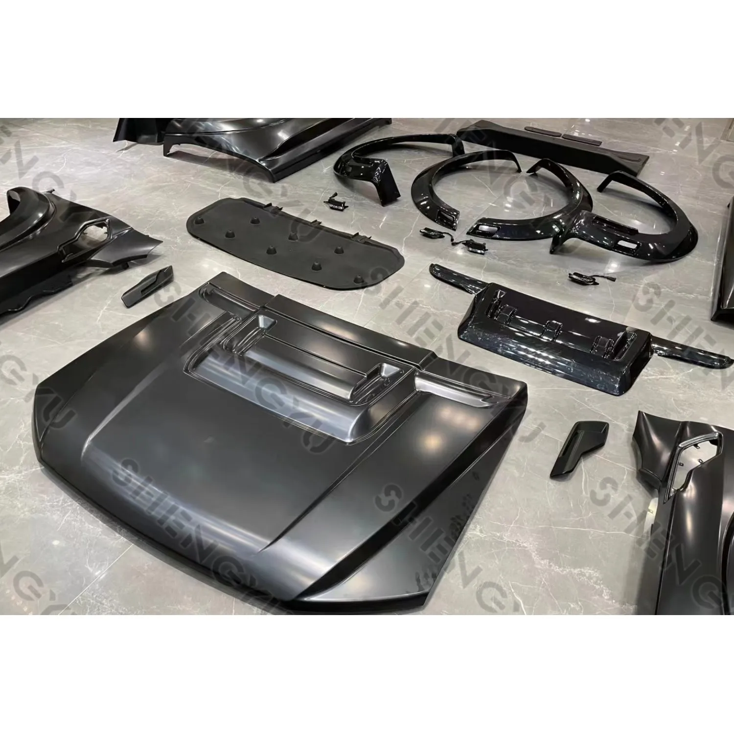 

12-21 Ford Ranger 2021 F150 Raptor Style Car Body System Front Bumper Grille Cover Fender Car Eyebrow Body Kit