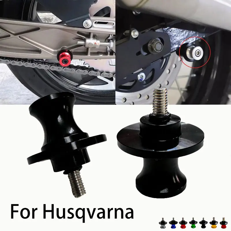 10mm nuevo ajuste para Husqvarna Svartpilen 125 250 401 701 motocicleta CNC basculante carretes deslizadores basculante soporte de tornillo