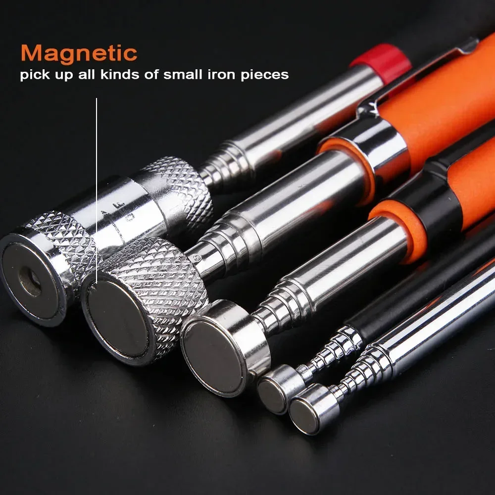 Car Mechanical Repair Tools Adjustable Angle View Pen Automotive Telescopic Detection Lens Mirrors Magnet Attractor