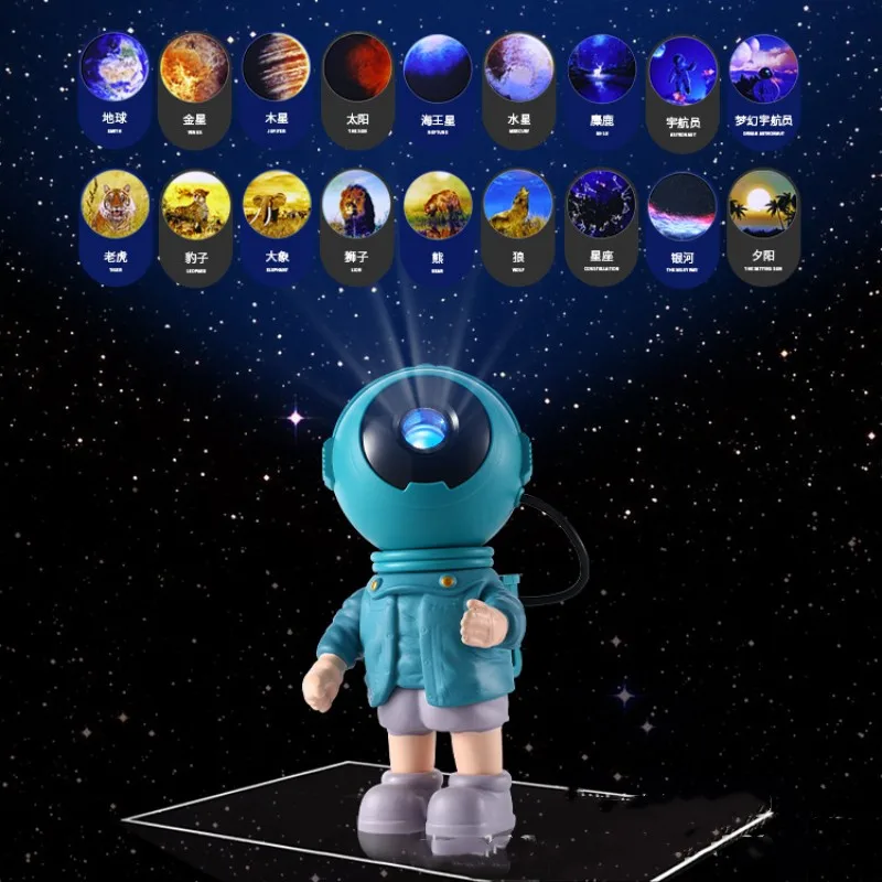 

Astronaut Starry Sky Projection Light Creative Films Spaceman Nebula Projector Atmosphere Night Light For Bedroom Kids Gift