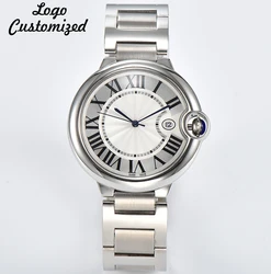 42mm Watch Japan Original Miyota 8215 Automatic Mechanical Watch Stainless Steel Sapphire Glass Case Waterproof Watch Customized