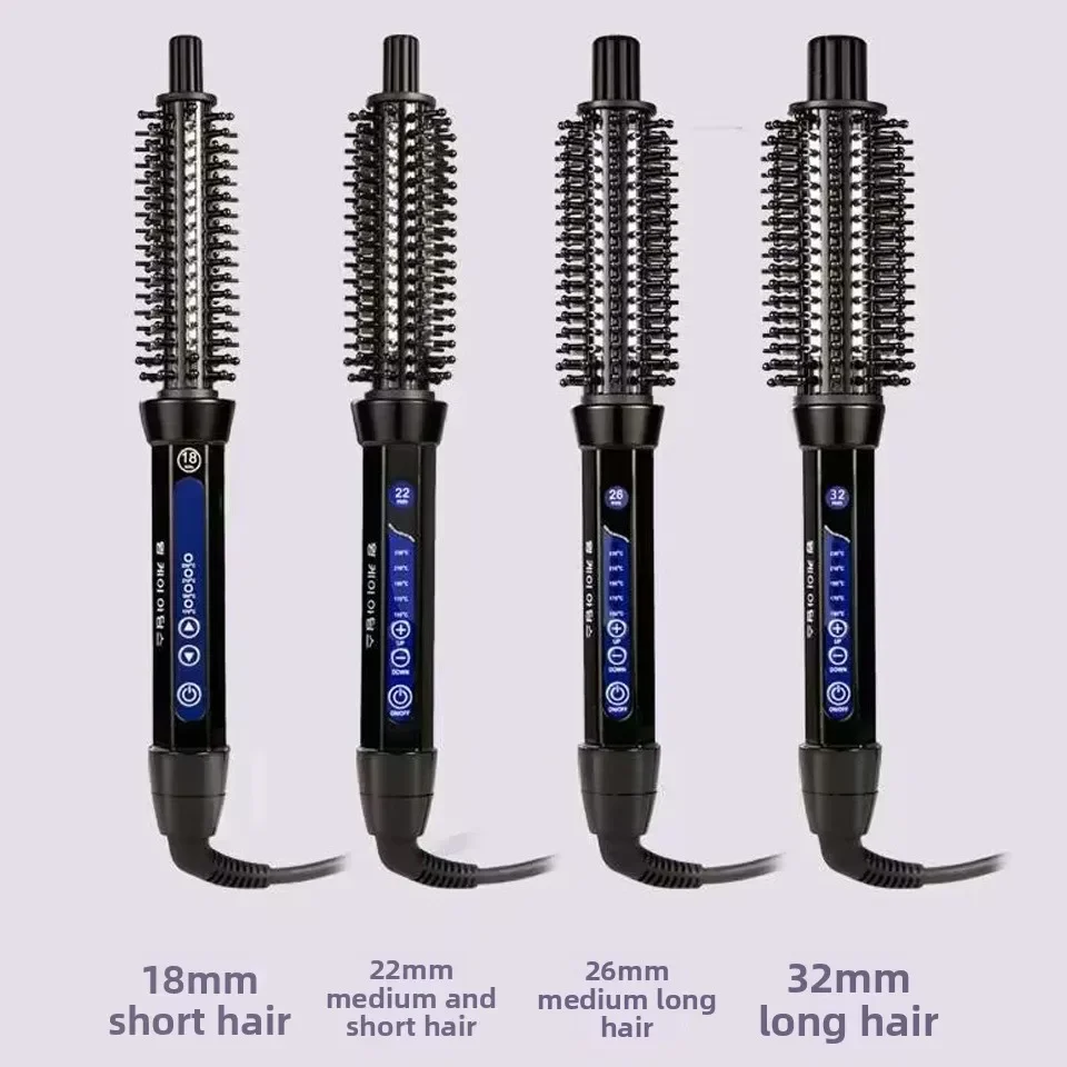 Best Seller Anti-scalding Electric Curling Comb Dual-purpose Straight Hair Comb Fluffy Inner Buckle Curling Iron Hair Tool Curli