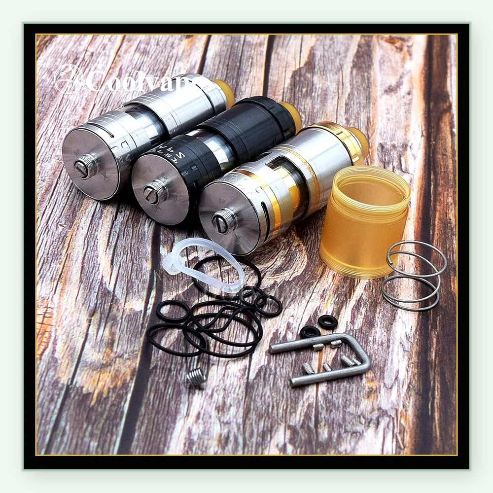 Vapor Giant V6S RTA 6ML Single Coil Atomizer with Adjustable Bottom Airflow - 23mm 316SS Tank
