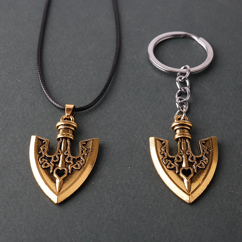 

Anime JOJOS BIZARRE ADVENTURE Necklaces Kujo Jotaro Arrow Metal Pendant Chain Choker keychain Charm Gifts Jewelry collares