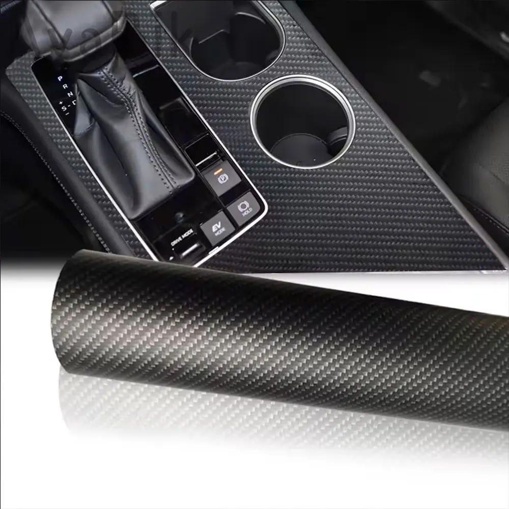 

Matte Black Silver 8D Carbon Fiber Car Wrap Film PET Sticker for Car interior Tuning Stickers Vinyl for Motorcycle Cover Decals