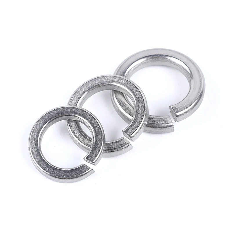 50/10/2p GB93 A2 304 Stainless Steel Spring Washer Split Lock  Elastic Gasket M1.6 M2 M3 M4 M5 M6 M8 M10 M12 M16 M20 M24 Washer