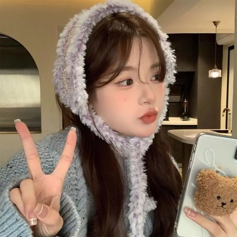 652F غطاء للأذن من الصوف عصابات رأس للجنسين على شكل وشاح غطاء للأذنين للاستخدام اليومي في الهواء الطلق #1