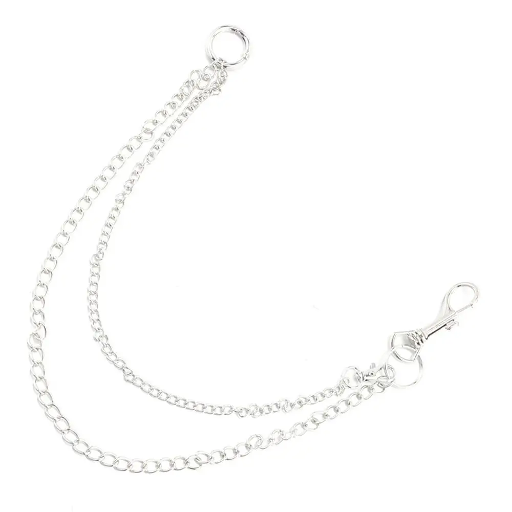 Silver Keychains Metal Pants Chain Silver Trousers Chain Layered Wallet Chain For Men and Women
