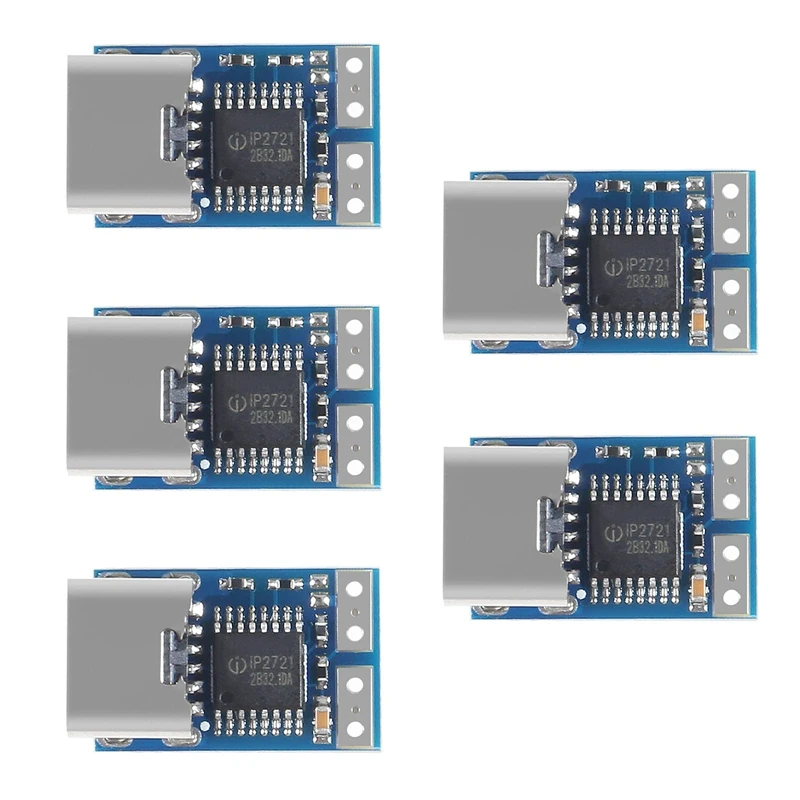 5 PCS PDC004-PD PD Decoy Module USB-C PD 20V DC Fixed Voltage Power Trigger Module 5A Type-C Female Input For Notebook