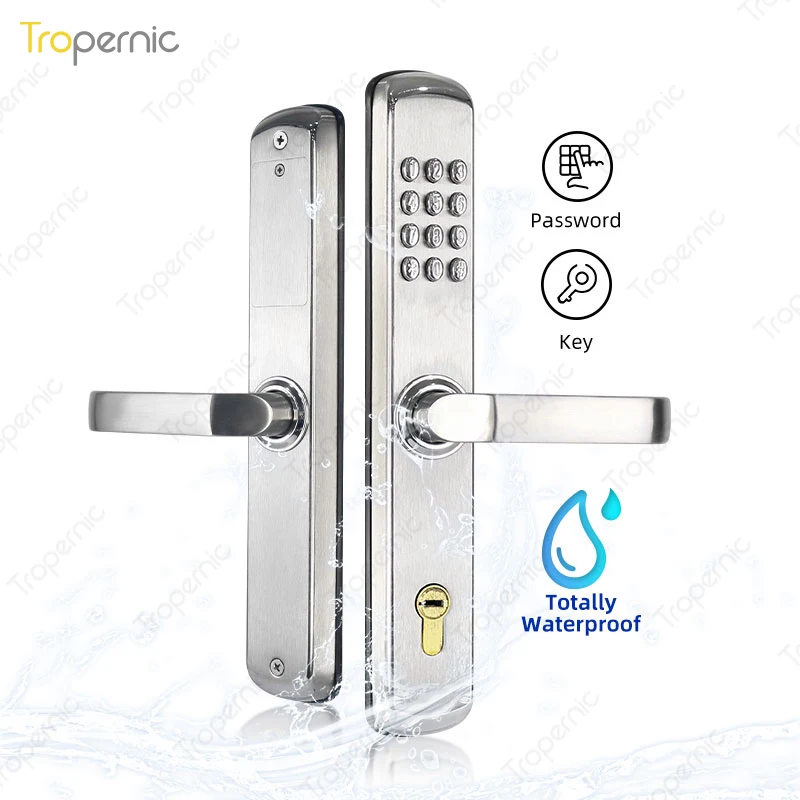 100% Waterproof Fireproof Outdoor Indoor Courtyard Non-electronic Stainless Steel Mechanical Lock Password Unlock Key Unlock