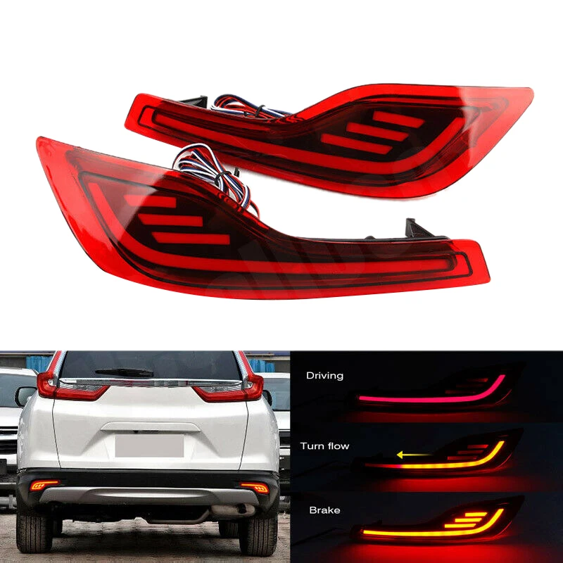 

Car DRL LED Rear Bumper Tail Light Brake Light Turn Signal Lamp for Honda CR-V CRV 17-19