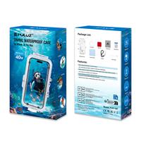 PULUZ 40m/130ft Waterproof Diving Case For iPhone 16 Pro Max Underwater Housing Cover