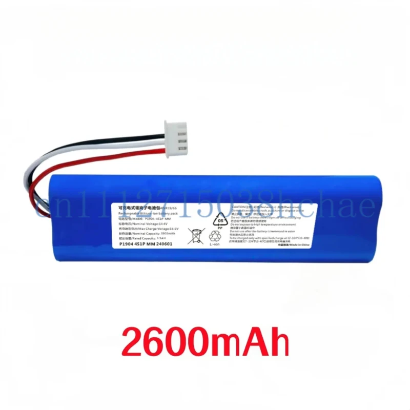 12800mAh Replacement Battery for Ecovacs Deebot Ozmo 900 901 905 920 930 937 N8 Pro Robot Vacuum Cleaner 14.4V Li - ION Battery
