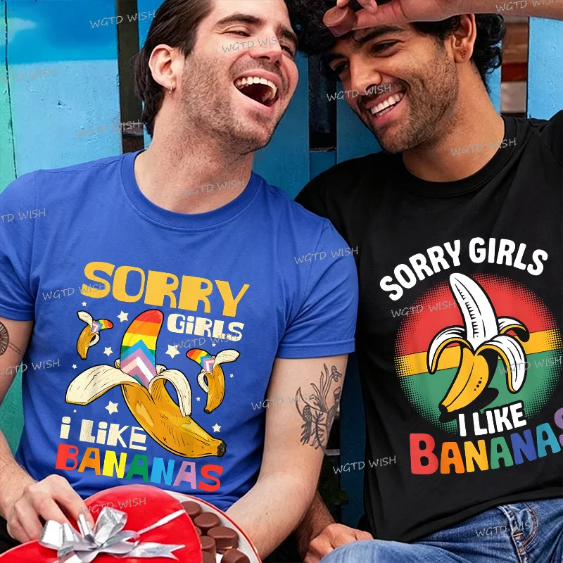 Fun Pride Month T-shirts Rainbow Banana 
