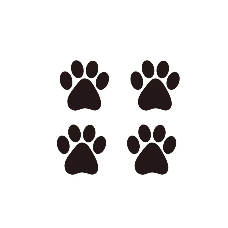 Paw Print Footprint Decalque Adesivos, Adesivos de carro para Auto, Motocicleta, Design legal, Impressões do Pé de Urso, Cão, Gato, 2-10Pcs