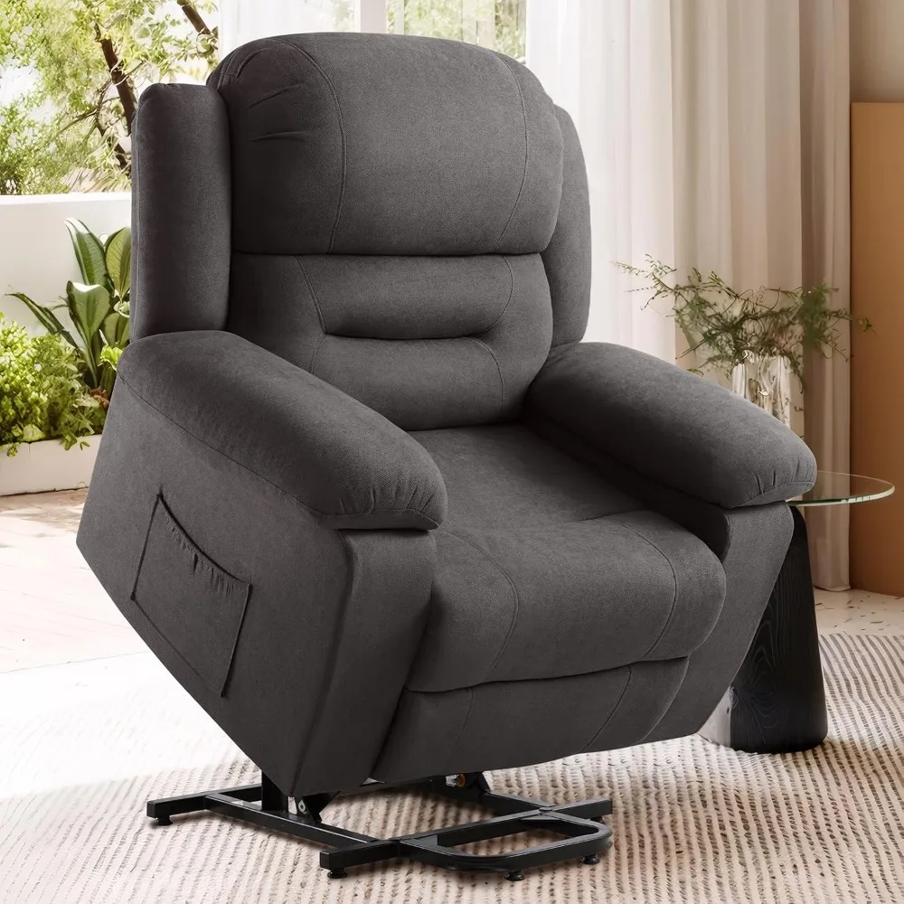 Power Lift Recliner Chair for Elderly, Adults Electric Reclining Chairs with Remote Control, Side Pockets,Sofa for Living Room