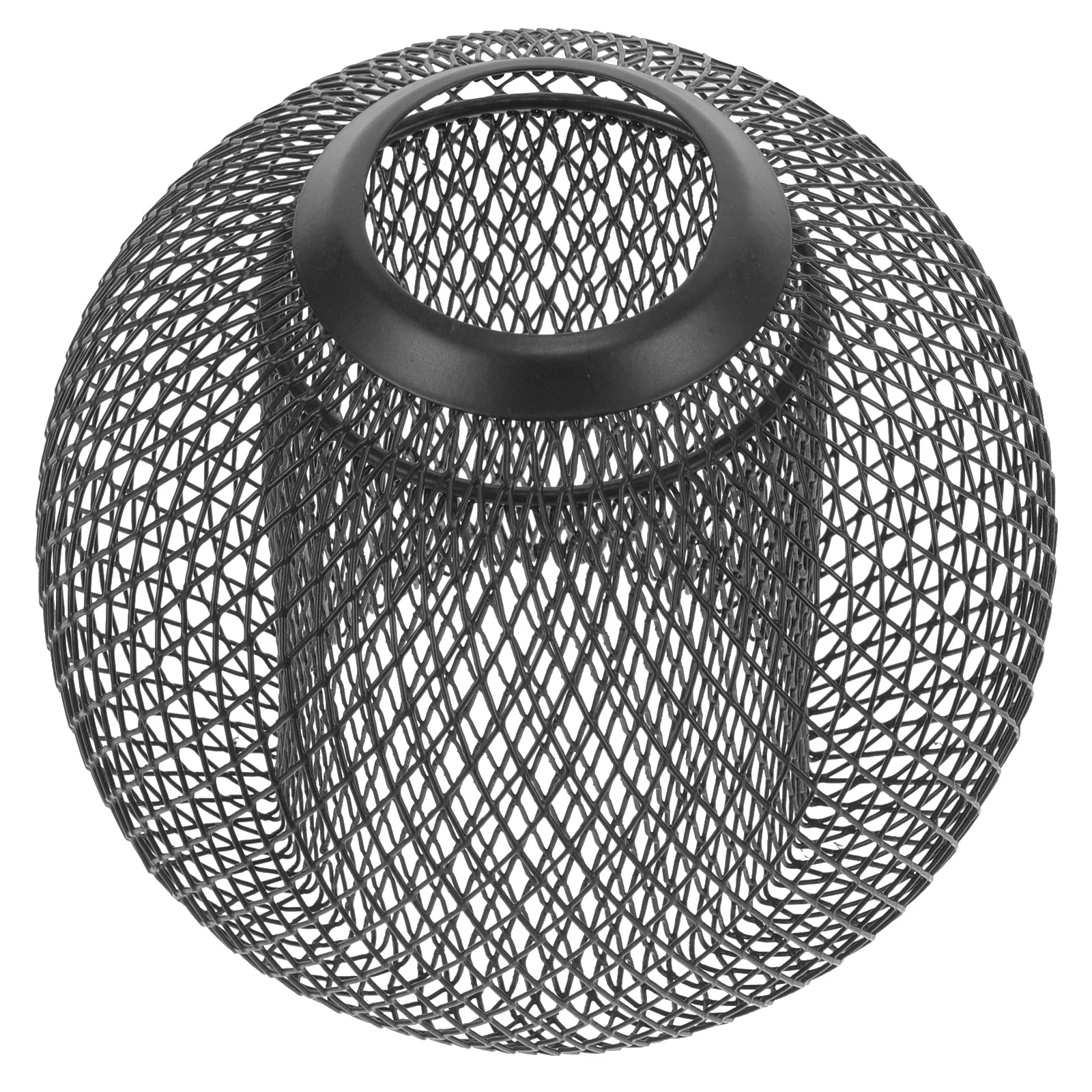 

Iron Mesh Lampshade Double Layer Geometric Ceiling Hanging Light Cover Modern Retro Farmhouse Metal Pendant Lamp Cover