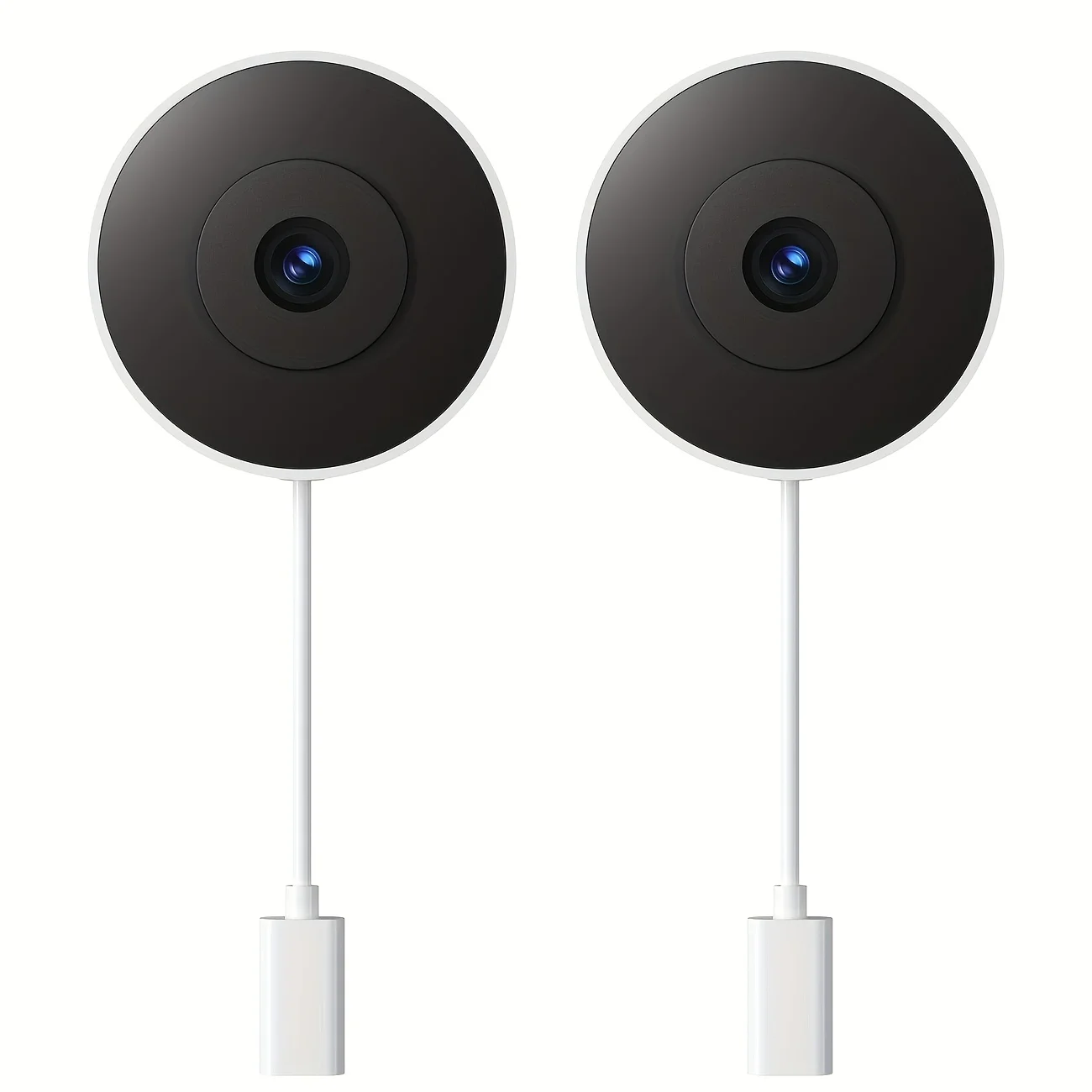 2 Pack Window Camera for Home Security, 2KIndoor WiFi Camera, 2.4G/5G Dual-Band, Motion Detection, Color Night Vision, Two-Way