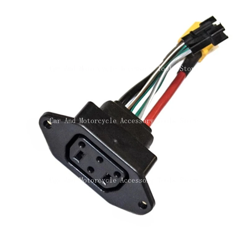 Suitable For Super Soco TC TS TSX CU DU RU Lithium Battery Connector Charger Socket Line Circular Line Square