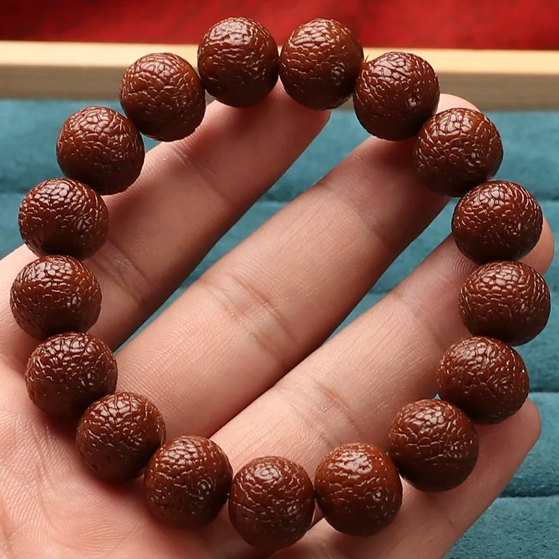 

Finished Product Hand Toy Jadified High-End Brush Bracelet Buddha Beads Monkey Walnut Carved Starry Crafts Loca