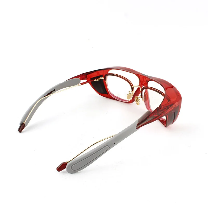 Supply radiation protection lead glasses protection from X-ray and gamma ray,can cover prescription glasses with a width 140mm