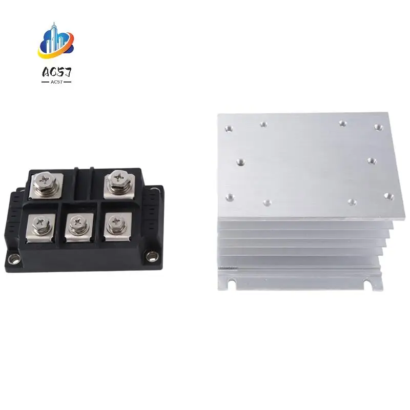 

AC57-1 шт. MDS300-18 3-фазный диодный мостовой выпрямитель пластик + металл, как показано на рисунке Мостовой выпрямительный модуль 1800 В IGBT MDS300A1800V MDS30