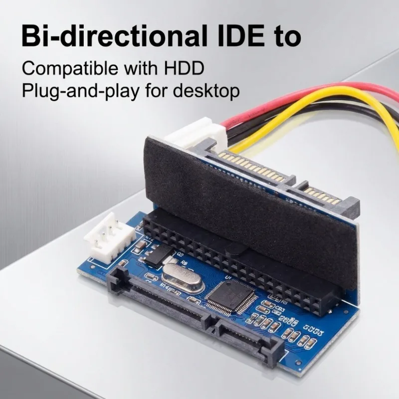 IDE/PATA 40Pin Disk To SATA Female Converter Adapter PCBA For Desktop & 3.5