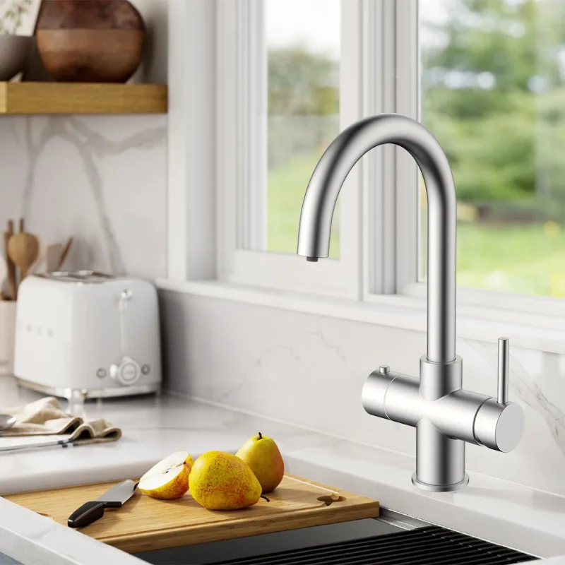 Drinking Water 5 In 1 Kitchen Faucets Boiling Top 304 Stainless Steel Water Purifier Faucet Tap