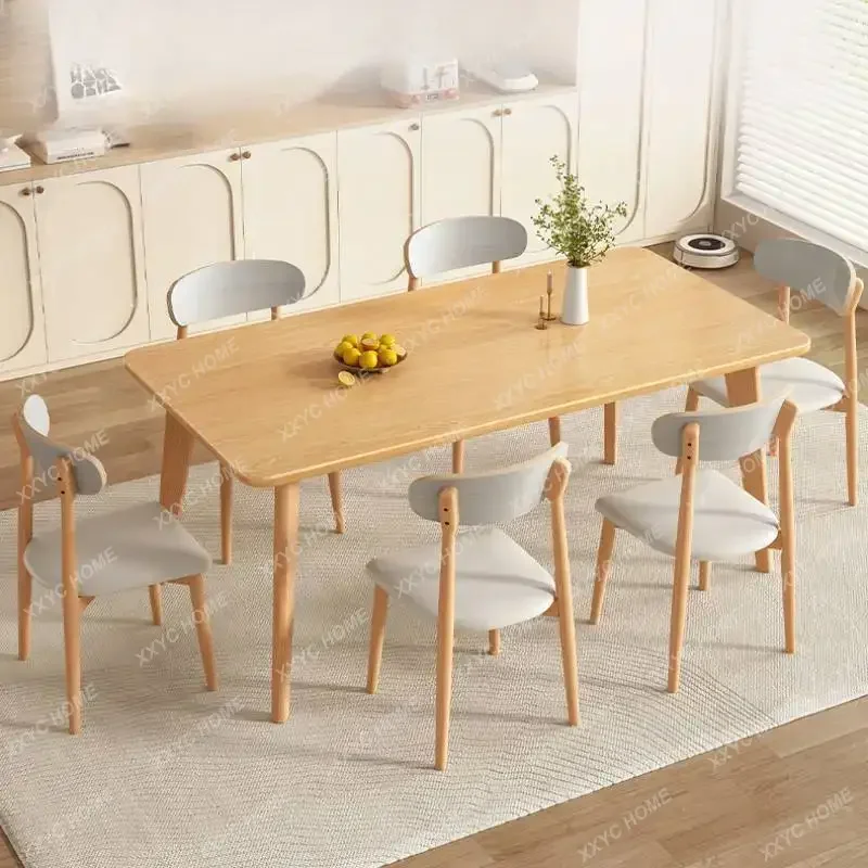 Y  Oilproof Party Table Study Non Slip Wooden Modern Restaurant Dining Table Wood Rectangular