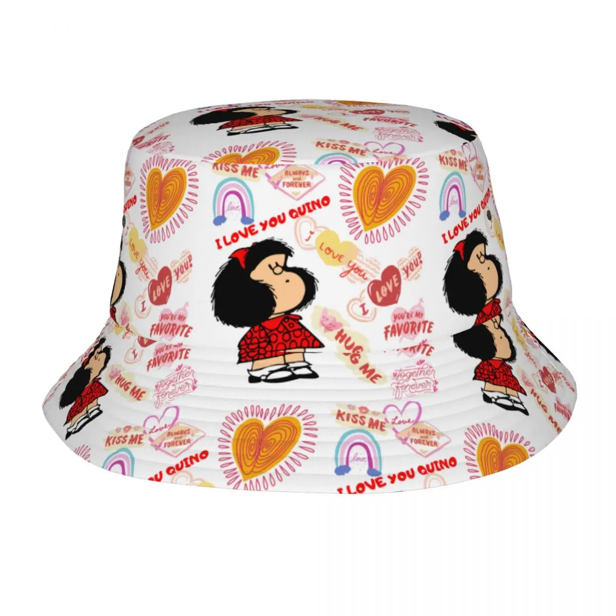 Sombrero de cubo para adolescentes, gorros de pesca de vacaciones ligeras, dibujos animados, Ispoti, Idea de regalos