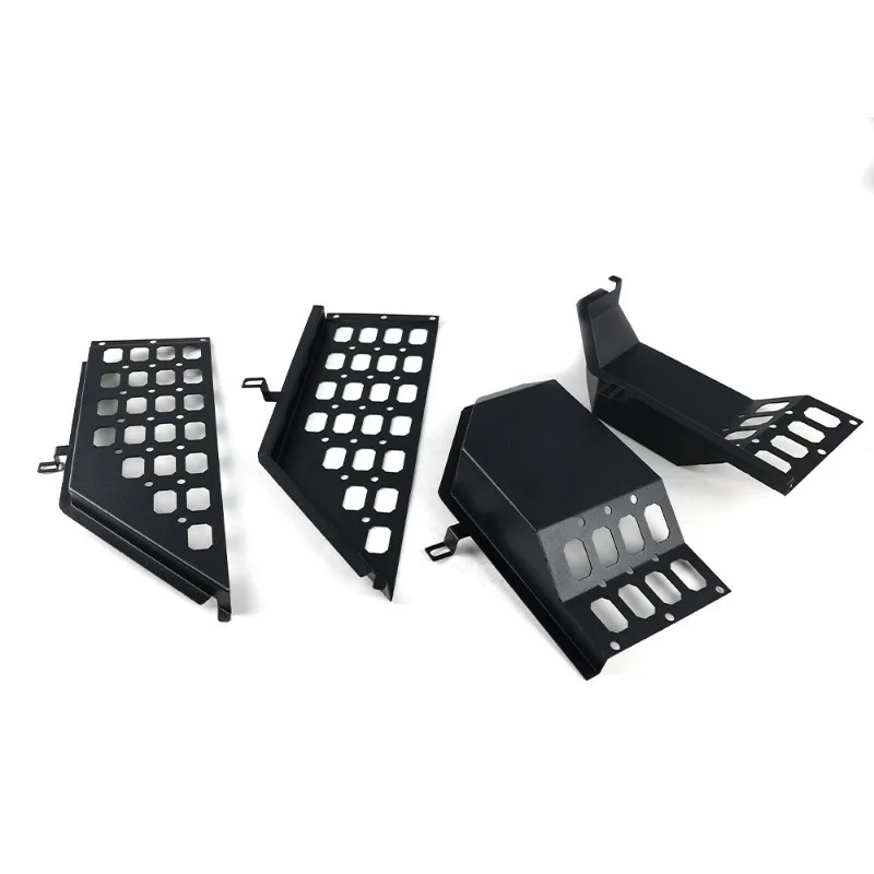 

For Jeep Wrangler JL Front Door Storage Box, Metal Door Organizer Shelf, Interior Modification Accessories