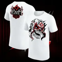 Men's Black Penta Logo T-Shirt World Wrestling Entertainment WWE T-shirt Short Sleeve Tops Tee Summer Clothes Men T Shirt