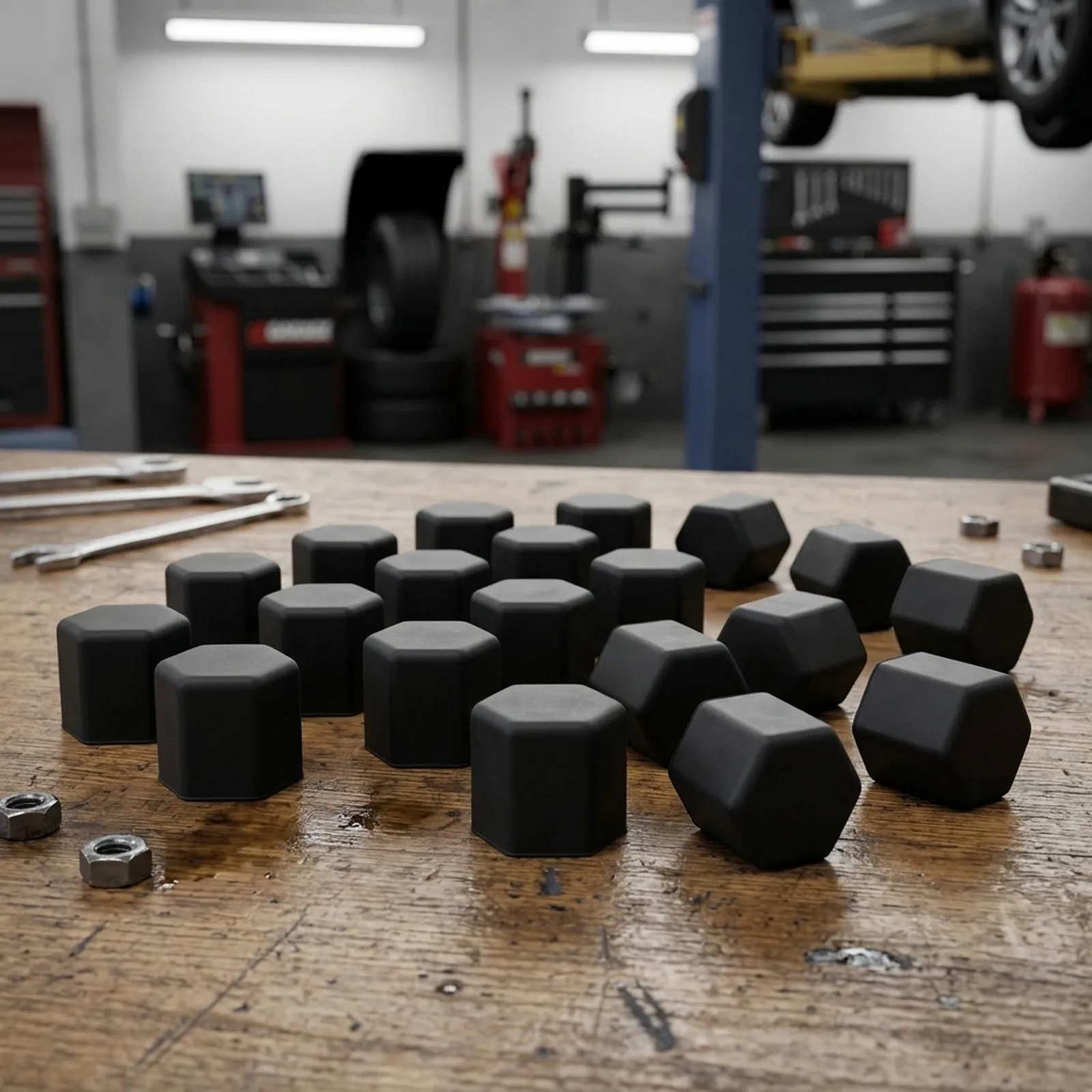 20pcs Wheel Bolt Nut Covers in Silicone Material for 21mm Hex Bolts Used on Standard Wheel Hub Mounting Points