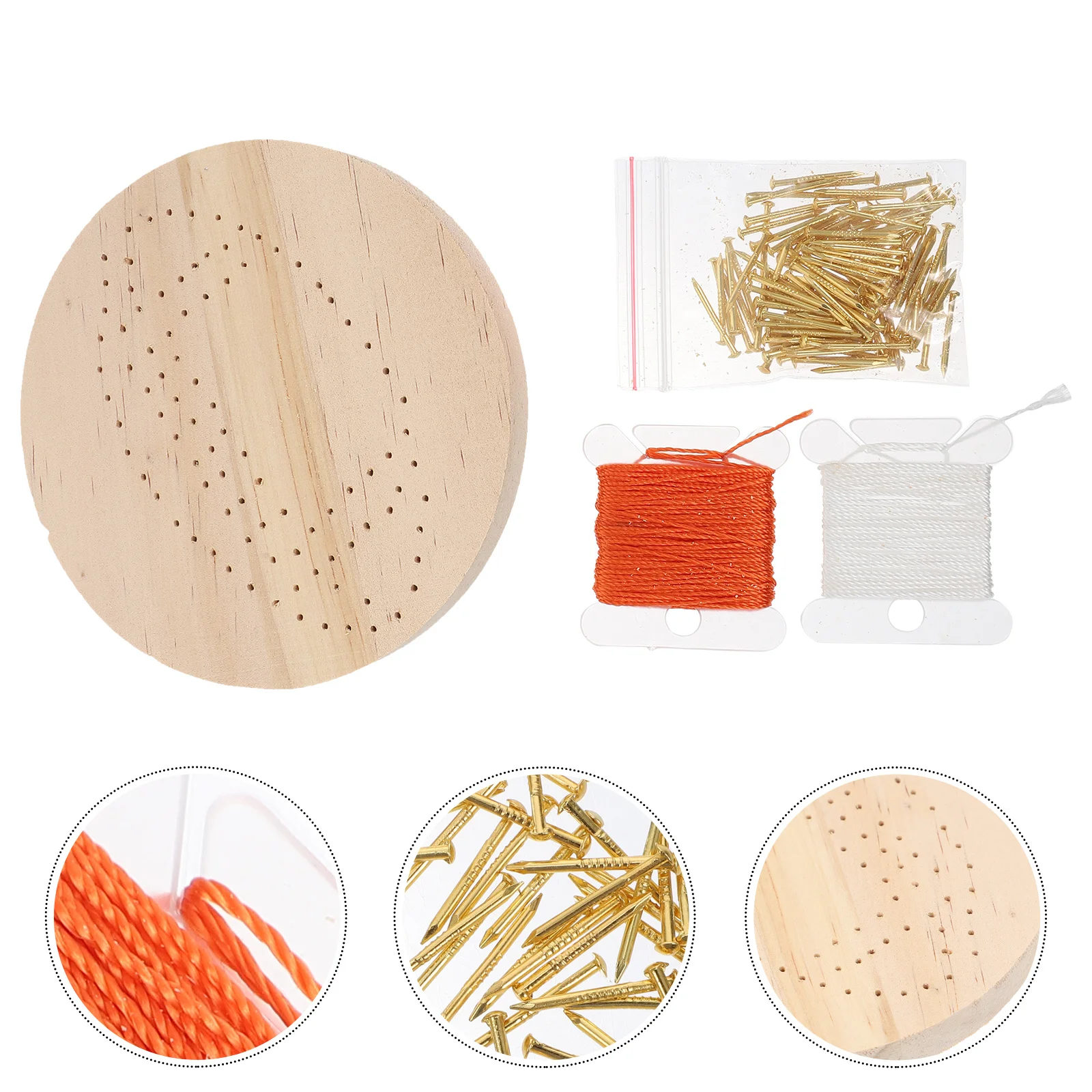 

DIY Nail String Art Twine for Crafts Decorate Winding Drawing Wood Festival Kit Scene Ornament