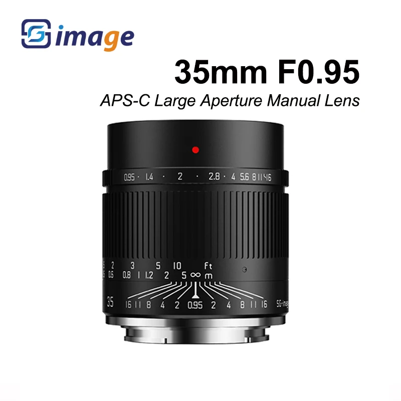 

SGimage 35mm F0.95 APS-C Mirrorless Camera Lens for Sony E Nikon Z Fuji XF Canon EF-M/RF M4/3 L Mount Cameras 35 0.95