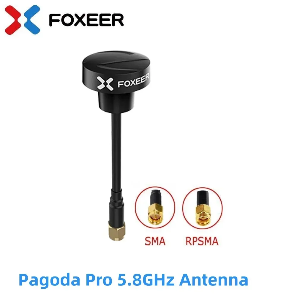 폭시어 파고다 프로 5.8GHz 3dBi 옴니 FPV 안테나 RHCP SMA RP-SMA 86mm RC FPV 레이싱 프리스타일 드론 VTX 고글 DIY 부품용