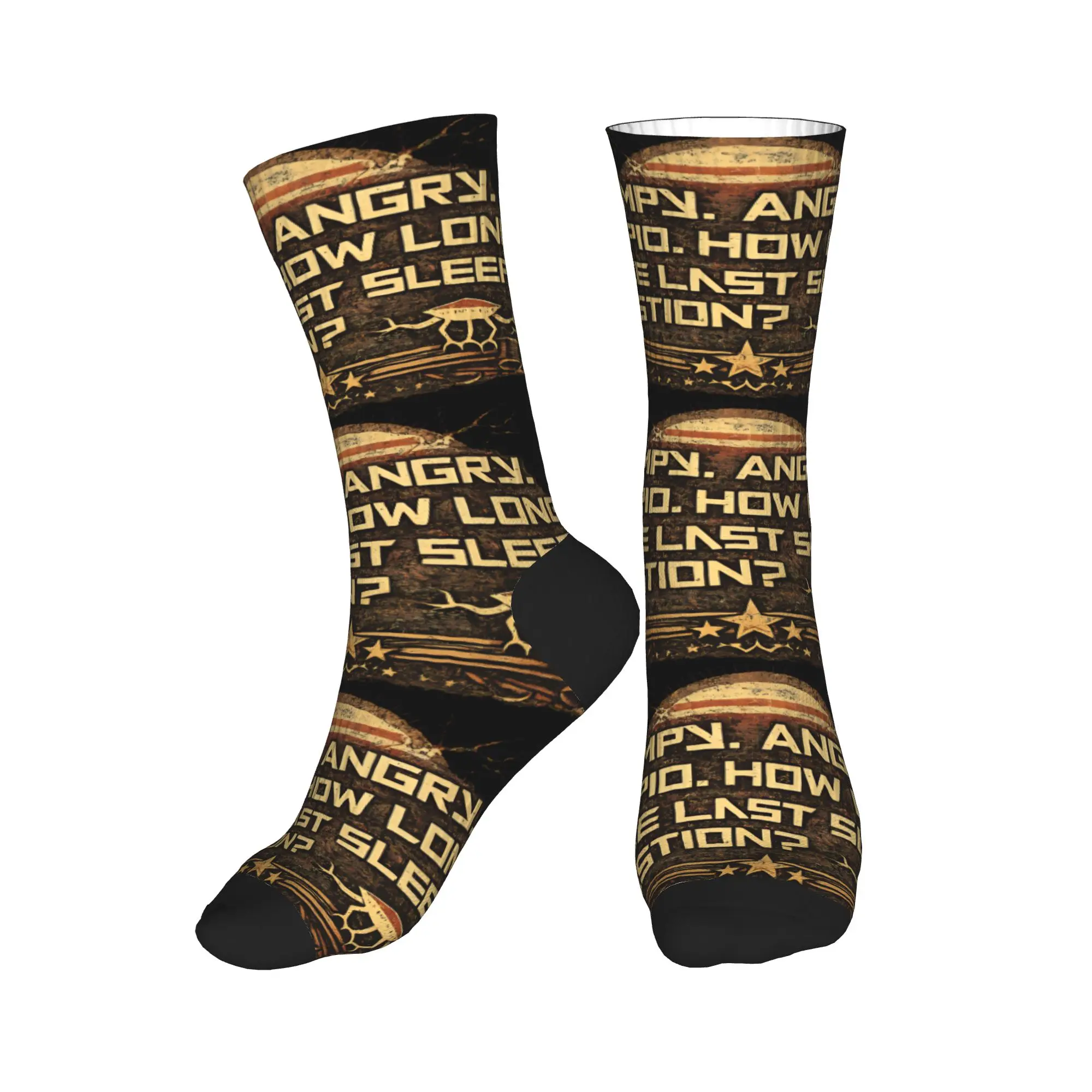 Project Hail Mary Grump Socks  Gothic Stockings Men Breathable Running Sports Socks Autumn Printed Anti Slip Socks