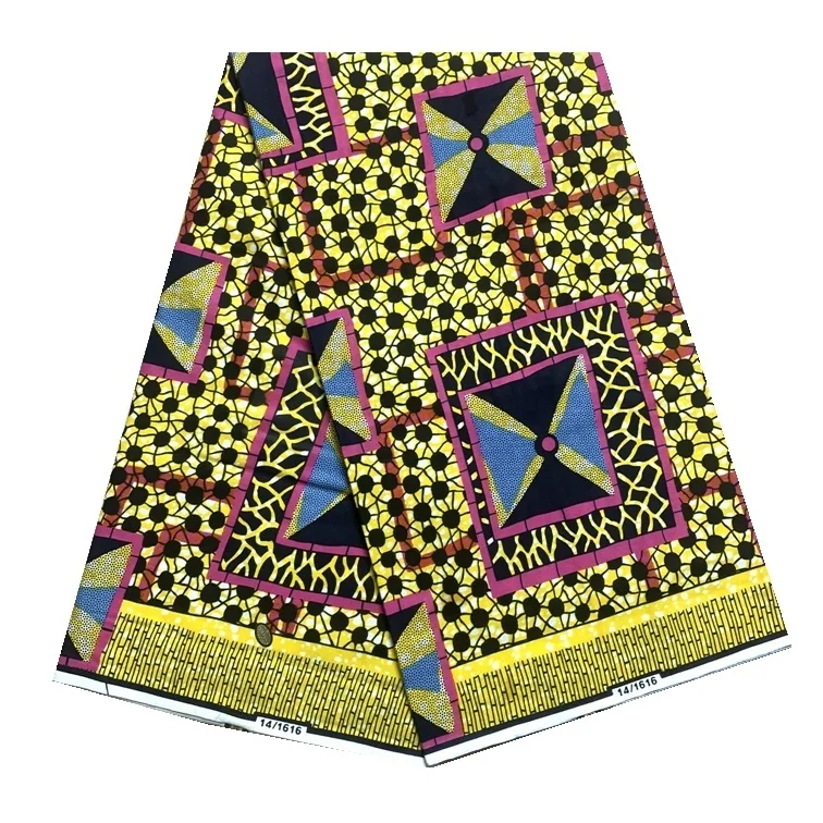 

ankara fabric wax african fabric pagne 100% Cotton high quality african wax prints fabric 2024 soft Wax fabric 6yard for dress