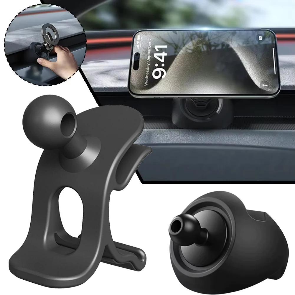Base de suporte para telefone, para o modelo 3/y redesenhado da Tesla, suporte para celular no painel, acessórios internos do carro, para todos os telefones celulares
